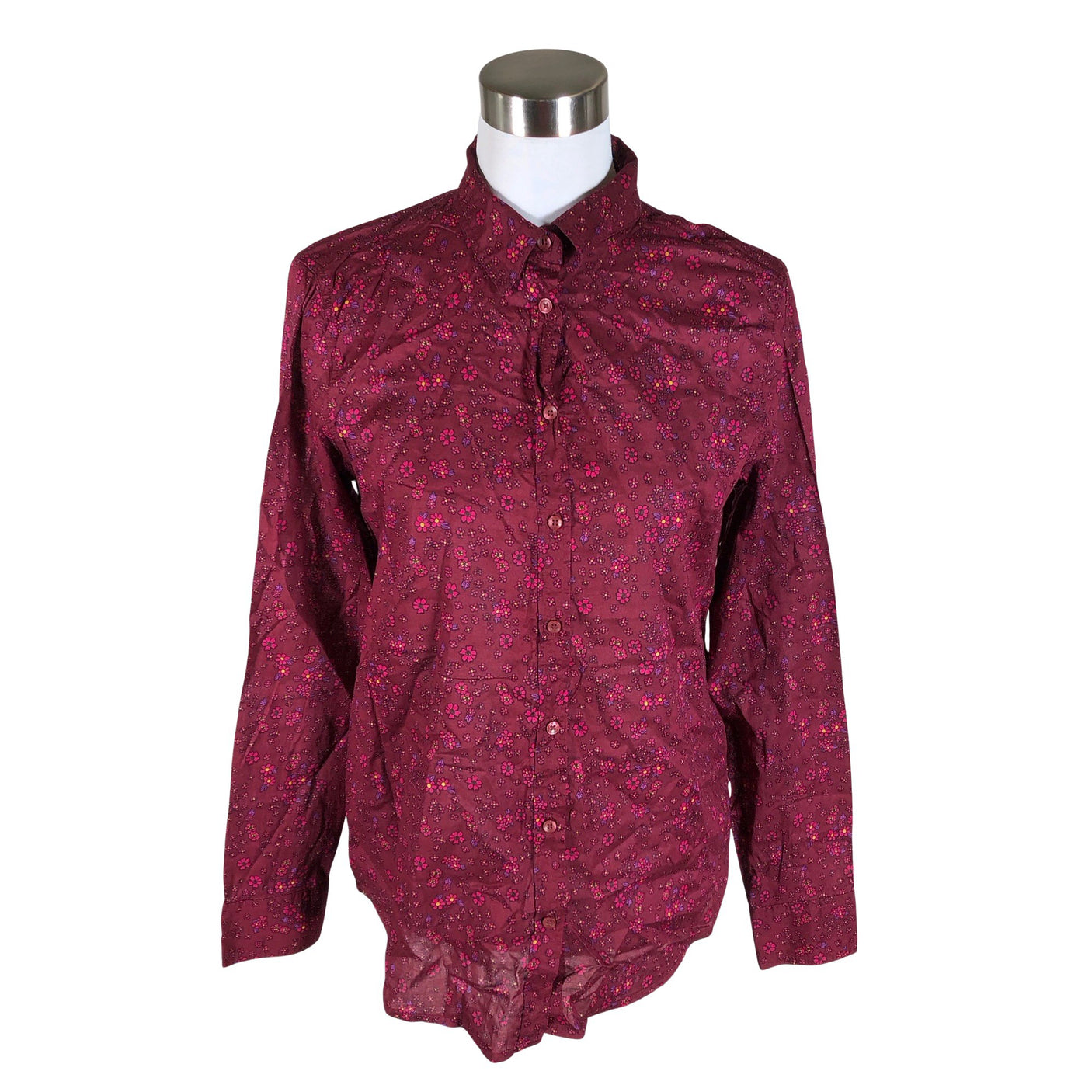 Unisex Benetton - Blouse, size 38 - Wine red (1)