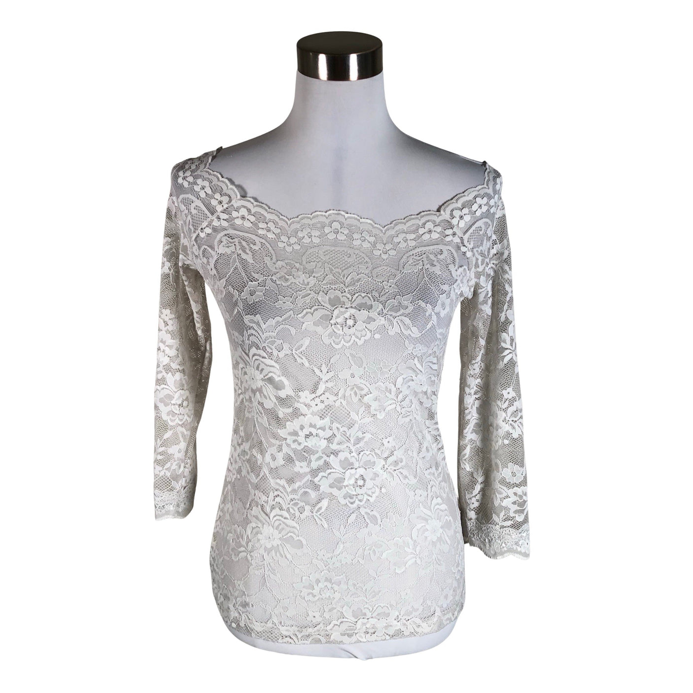 Unisex Cream - Blouse, size 38 - White (1)