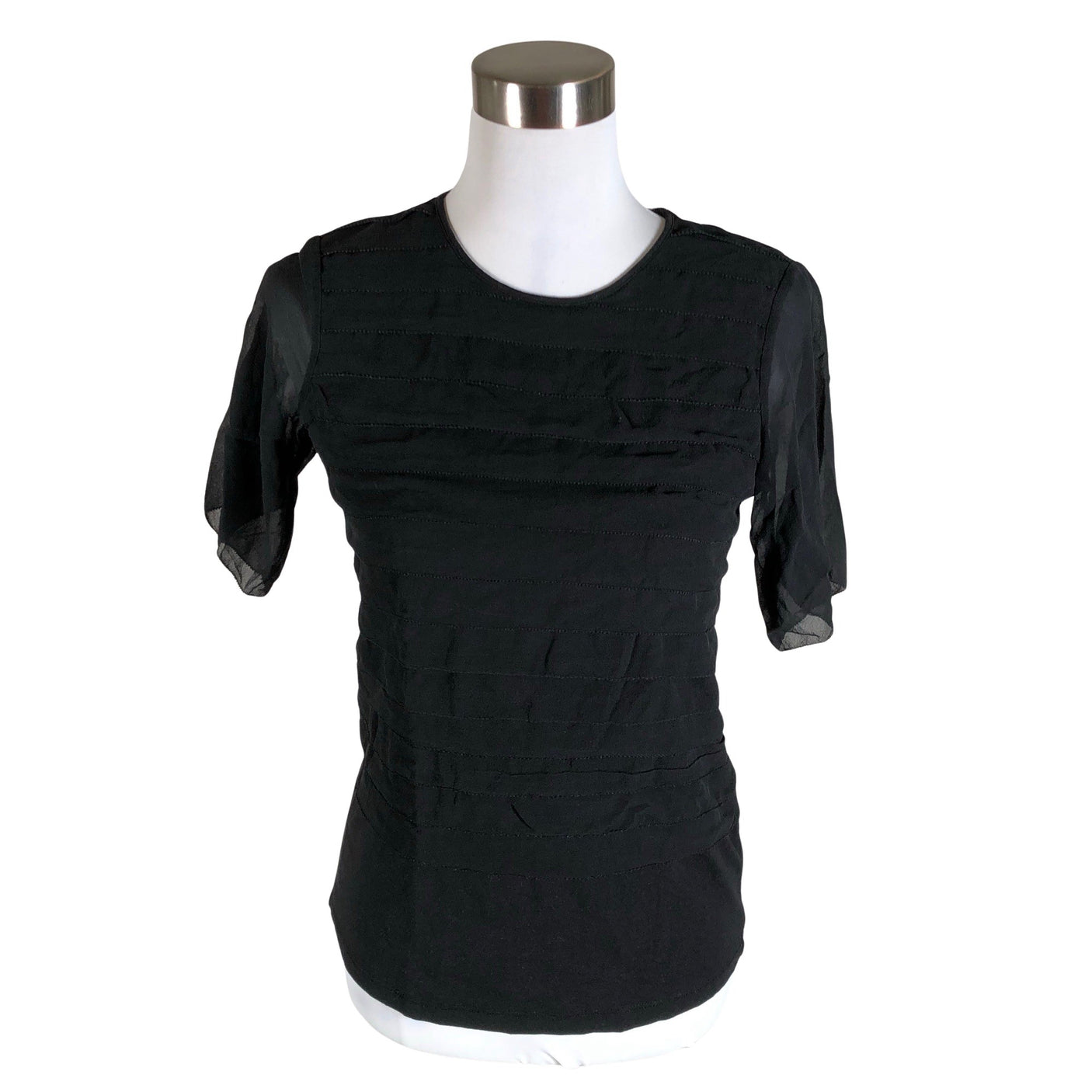 Unisex Part two - Short-sleeved blouse, size 36 - Black (1)