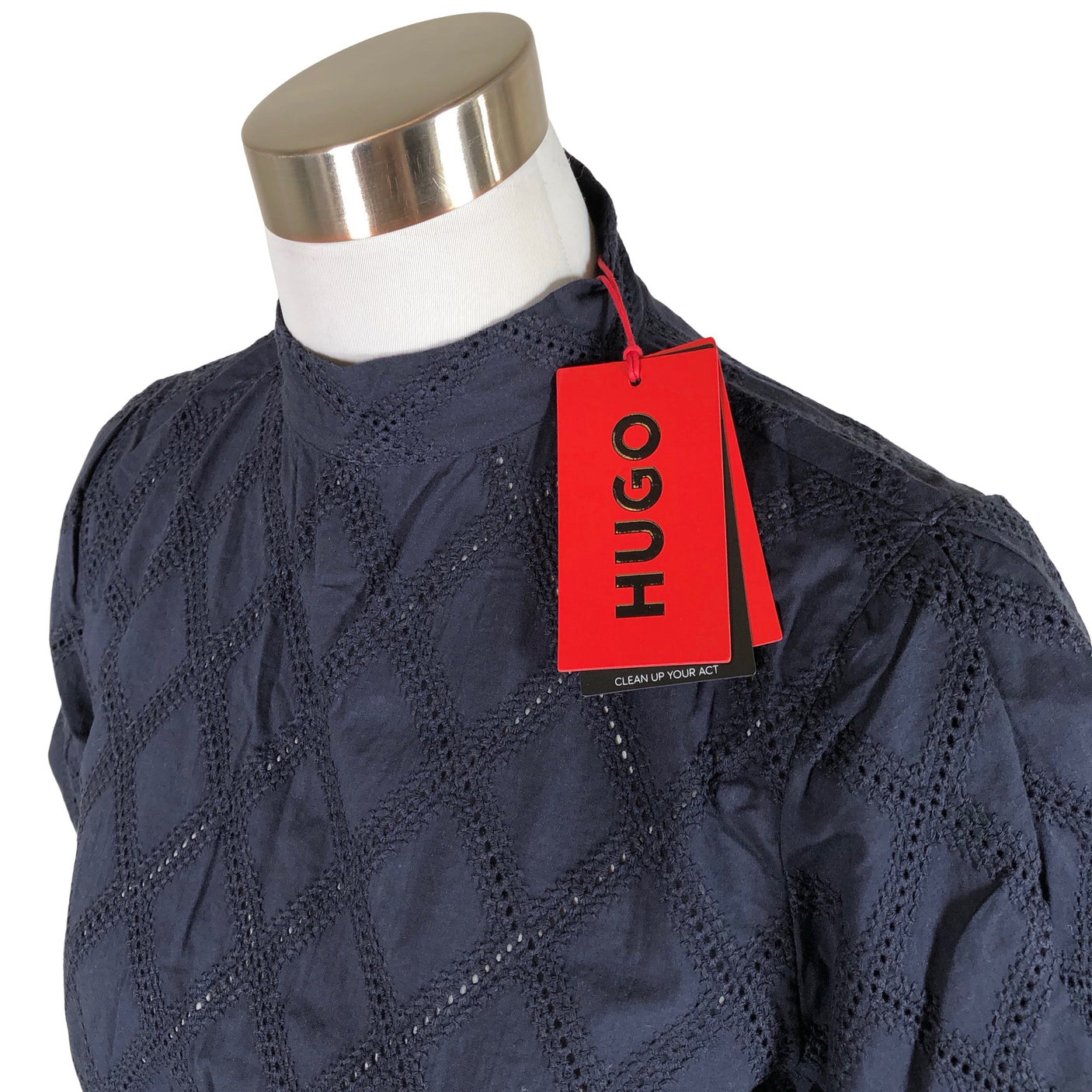 Unisex Hugo Boss - Short-sleeved blouse, size 36 - Blue (3)