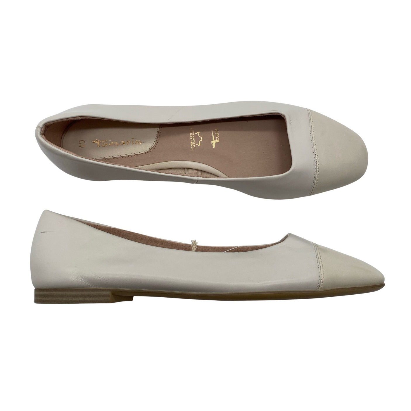 Unisex Tamaris - Ballerinas, size 40 - Natural white (1)
