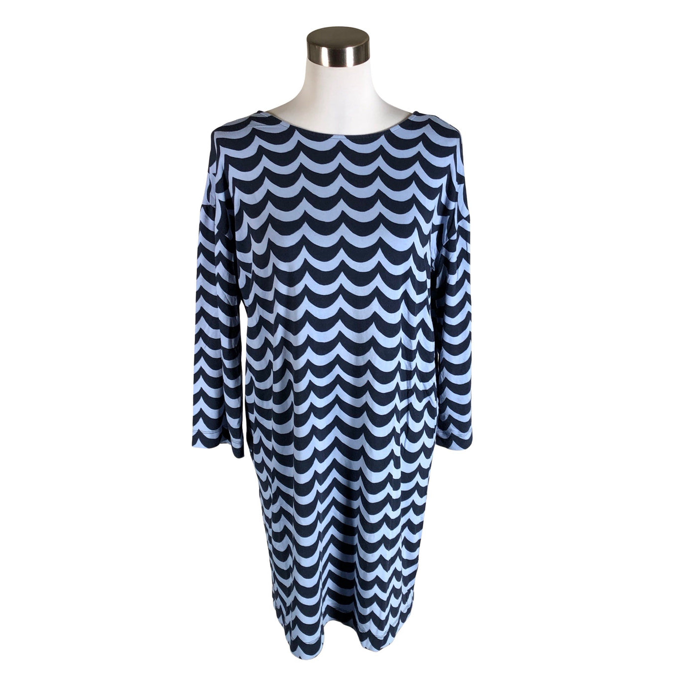Unisex Marimekko - Tricot dress, size 38 - Blue (1)