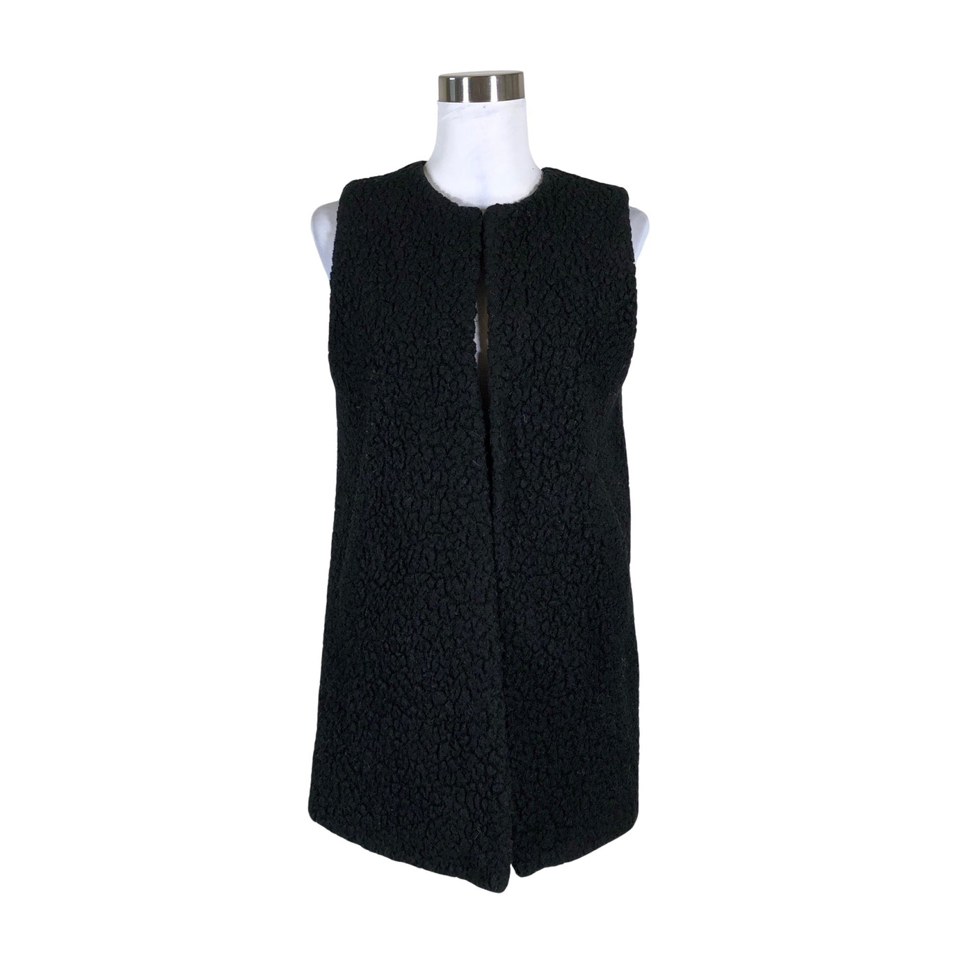 Unisex R-collection - Faux fur vest, size 36 - Black (1)