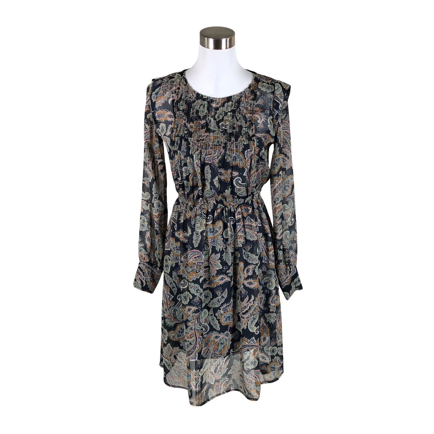 Unisex Esprit - Schiffon dress, size 34 - Blue (1)
