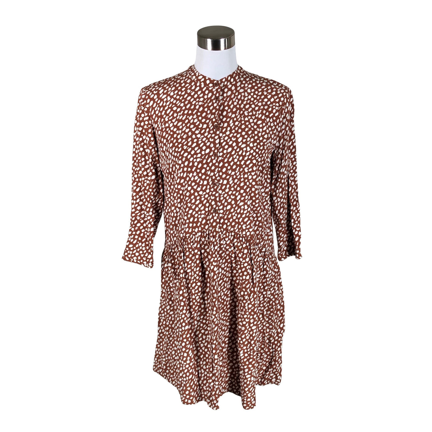 Unisex Marc O'Polo - Schiffon dress, size 38 - Brown (1)