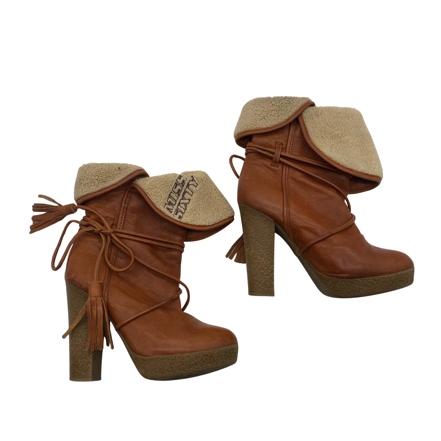 Unisex Miss Sixty - Ankle boots, size 36 - Brown (1)