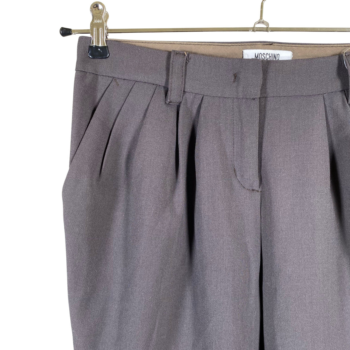 Unisex Moschino Jeans - Straight leg trousers, size 36 - Brown (3)