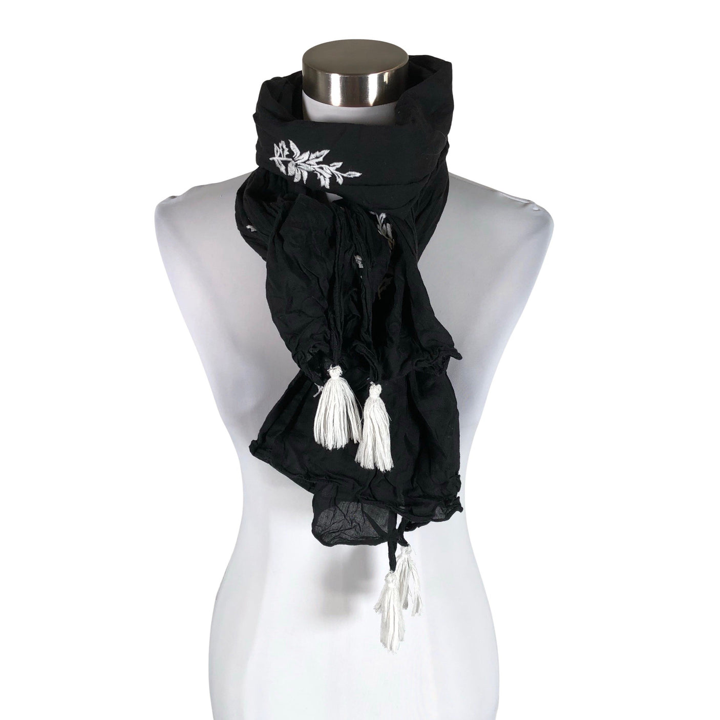 Unisex Ulla Popken - Scarf, size Maxi - Black (1)