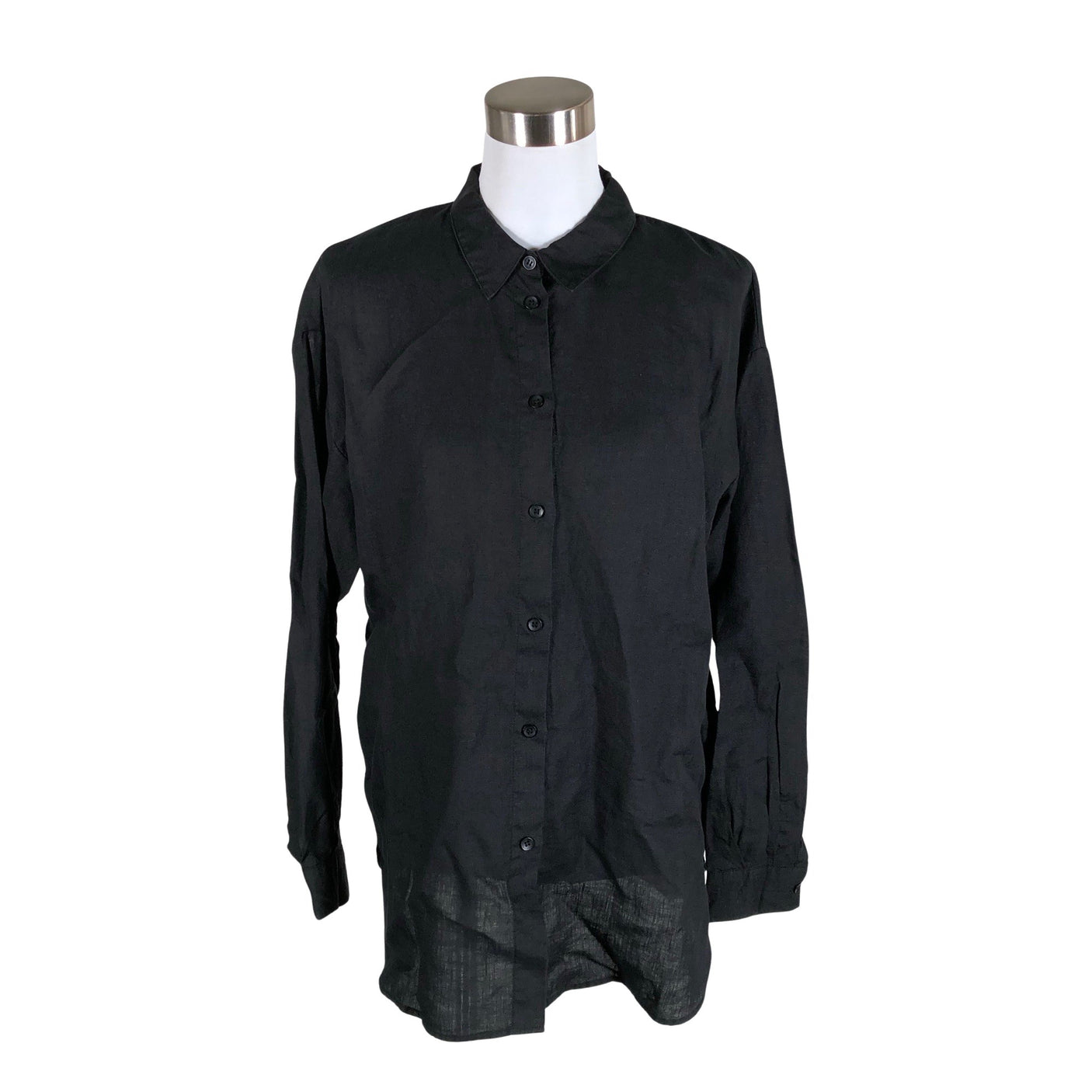 Unisex Nanso - Collared shirt, size 38 - Black (1)