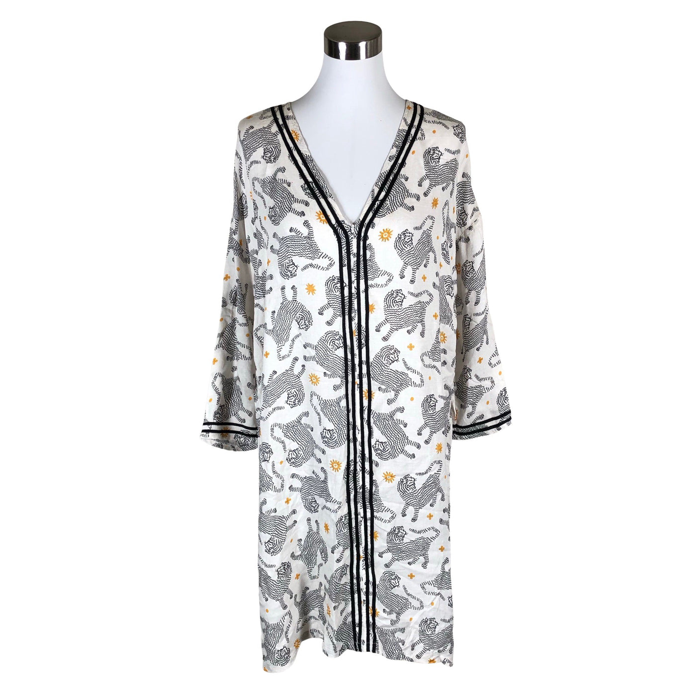 Unisex Women'secret - Schiffon dress, size 36 - Natural white (1)