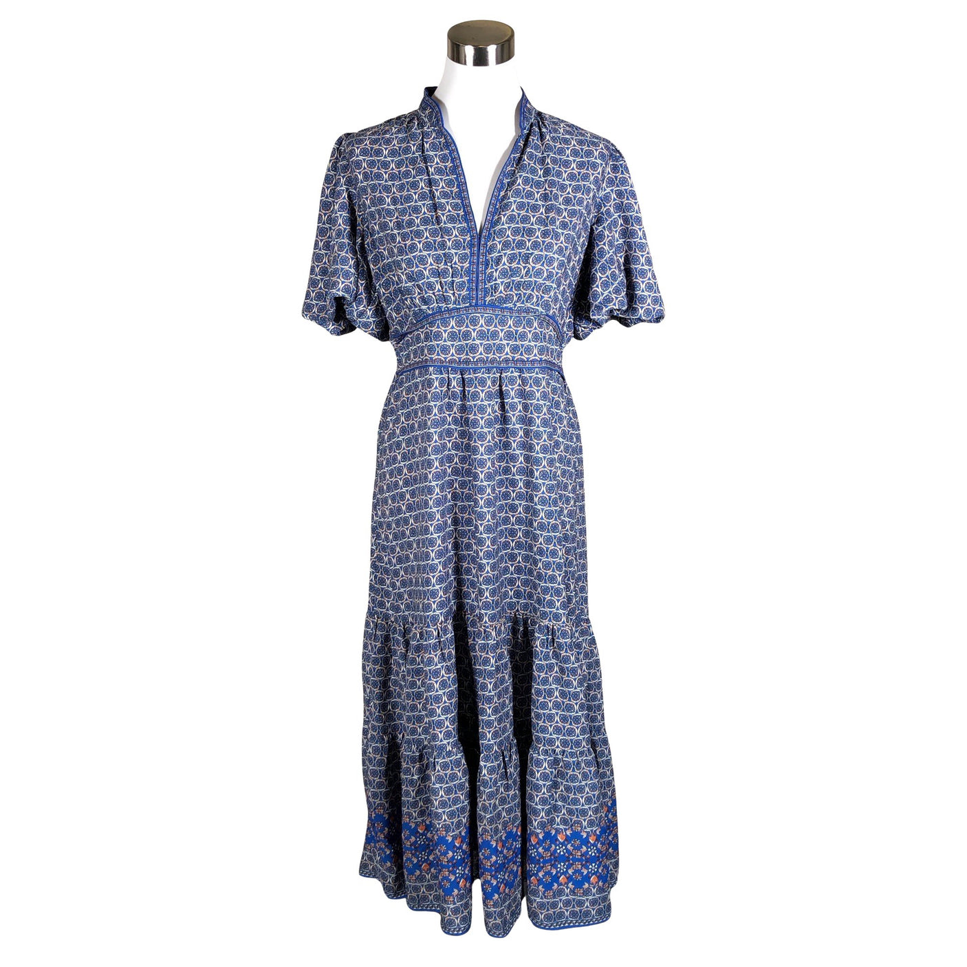 Unisex Max Studio - Schiffon dress, size 38 - Blue (1)