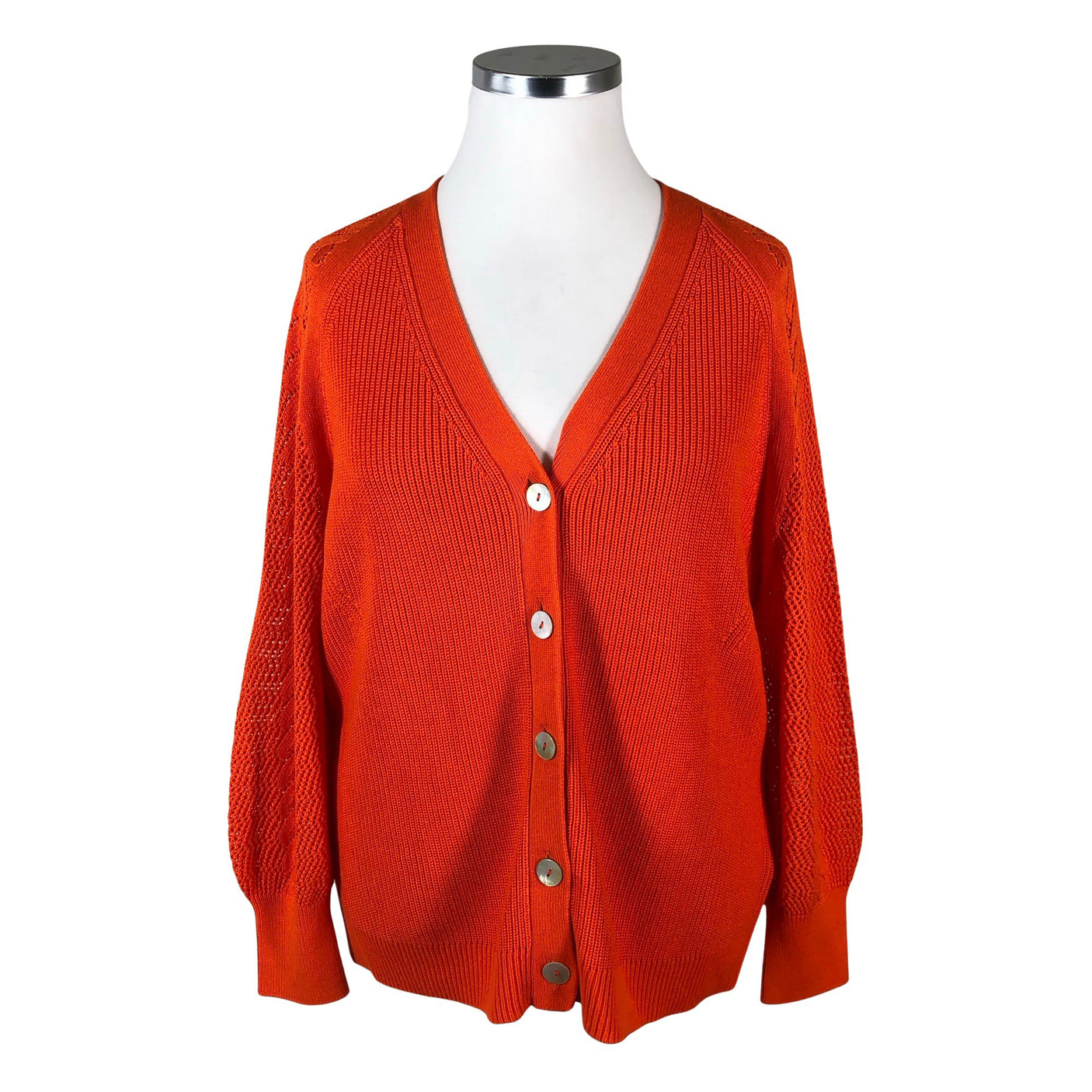 Unisex Eiszeit - Cardigan, size 44 - Orange (1)