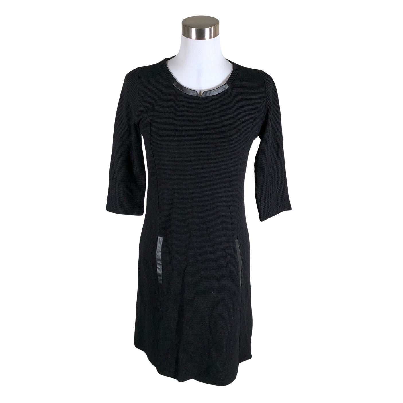 Unisex Taifun - Tricot dress, size 38 - Black (1)