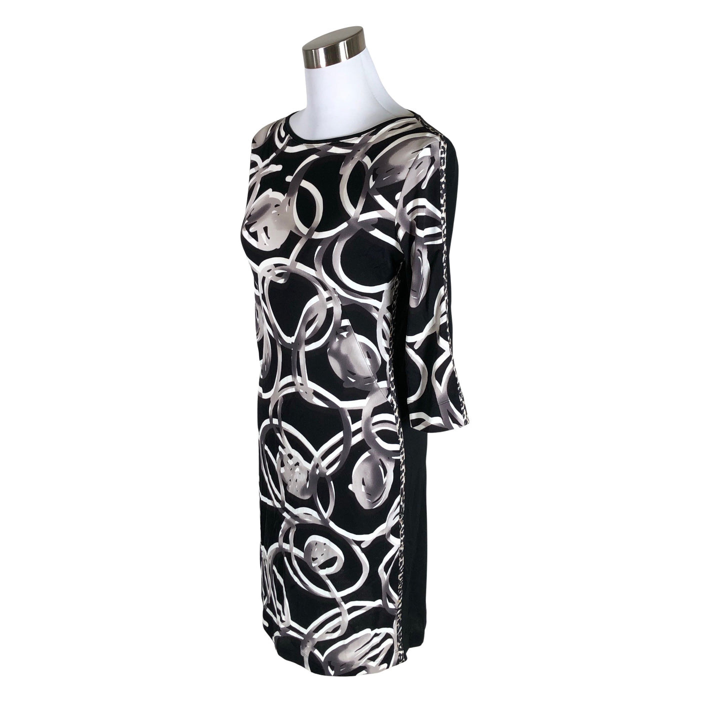 Unisex Marc Cain - Schiffon dress, size 40 - Black (3)