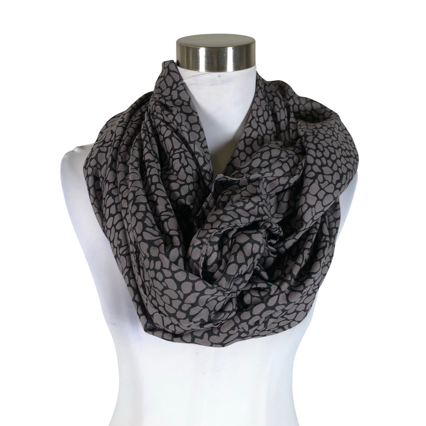 Unisex Zizzi - Circle scarf, size Maxi - Gray (1)