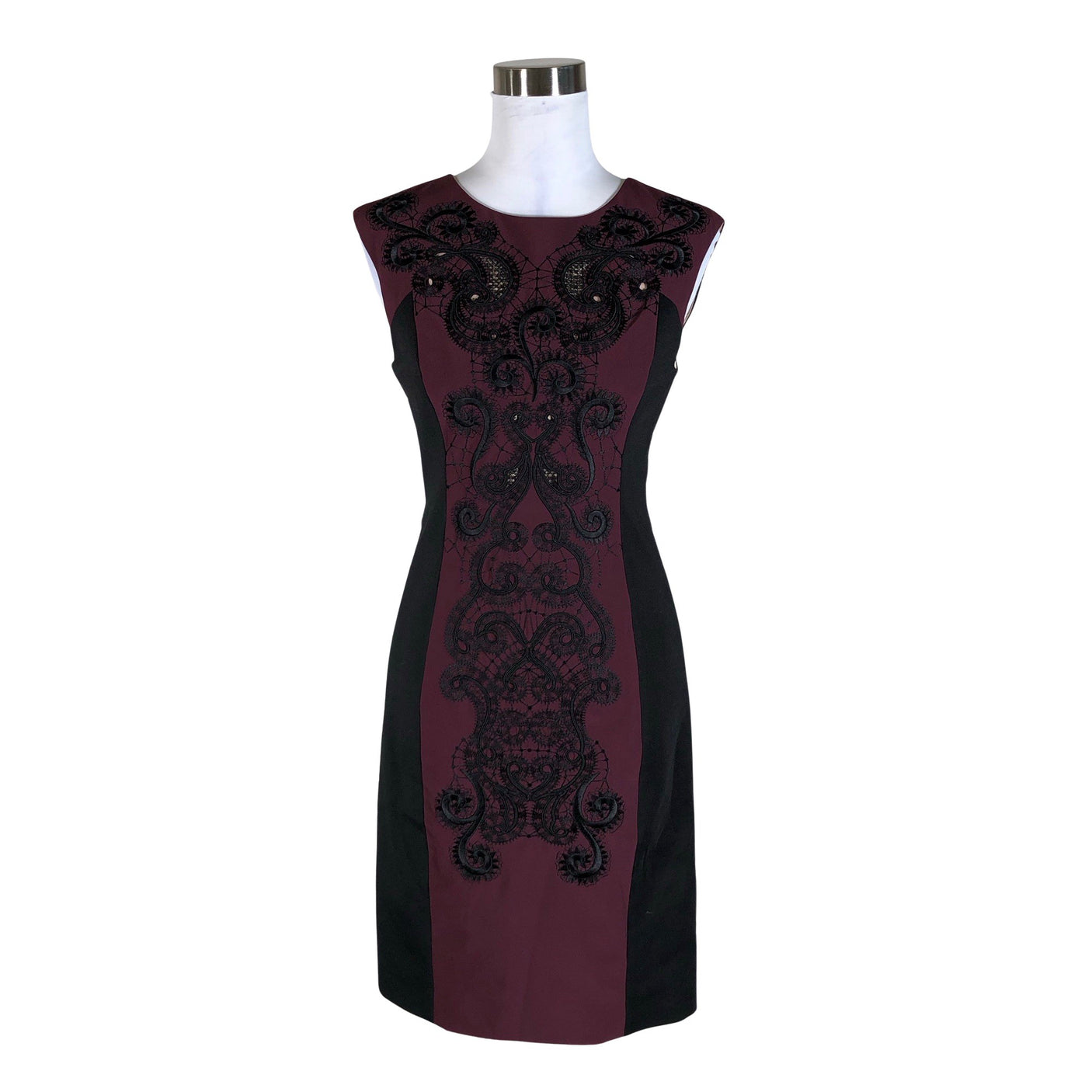 Unisex Karen Millen - Party dress, size 38 - Wine red (1)