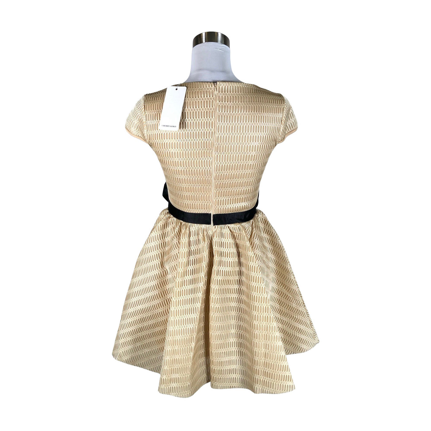 Unisex Cherry Koko - Party dress, size 36 - Beige (2)