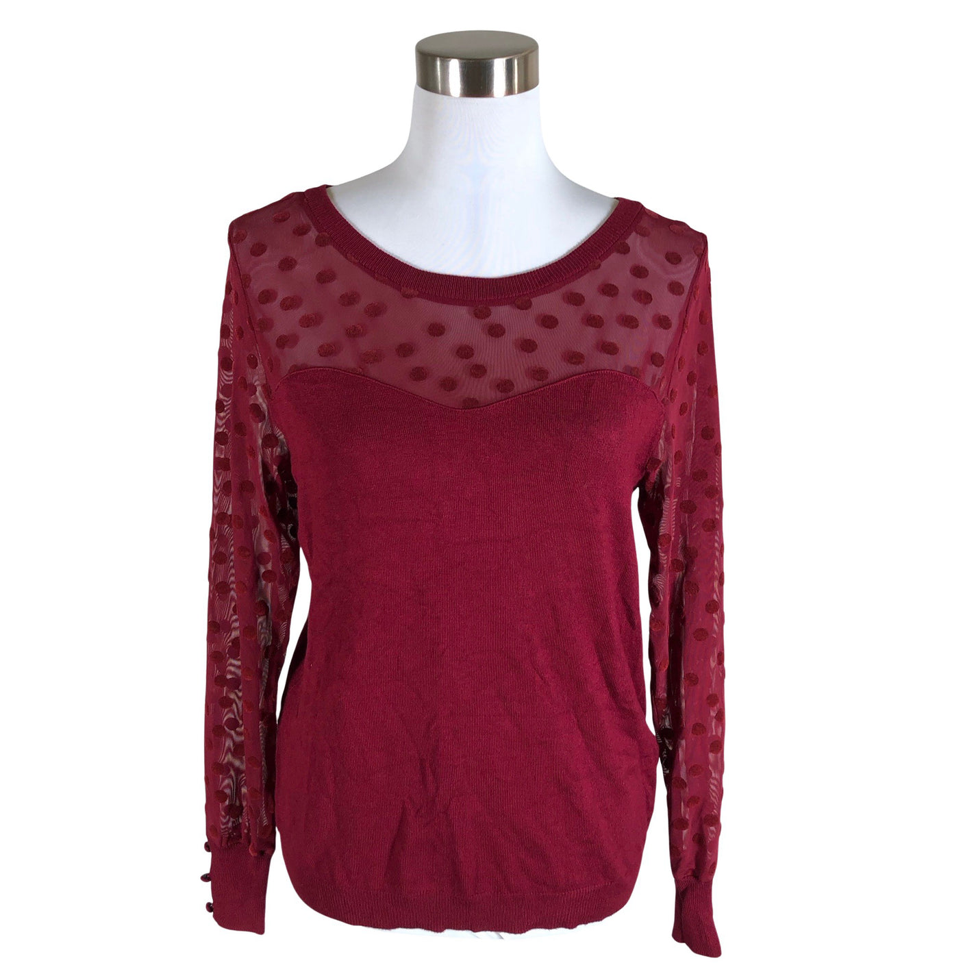 Unisex Naf Naf - Sweater, size 40 - Wine red (1)