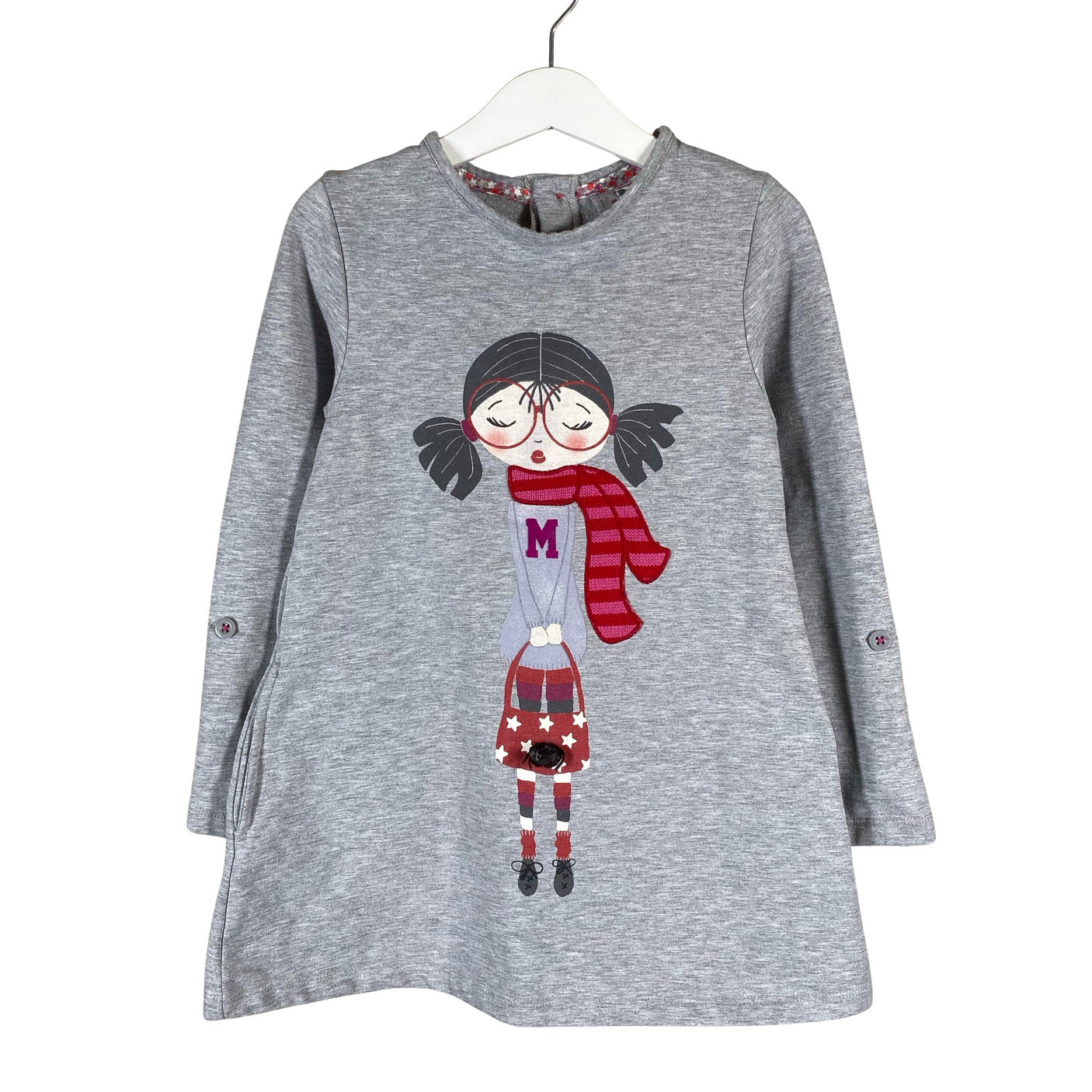 Unisex Mayoral - Sweatshirt dress, size 116 - 122 - Gray (1)