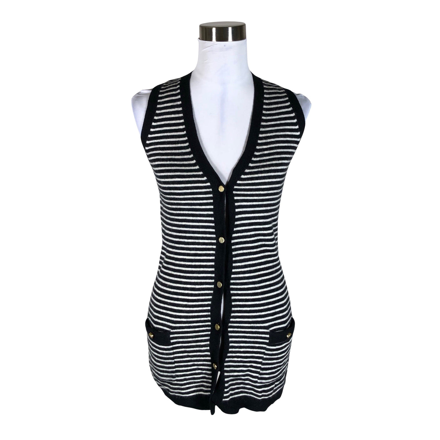 Unisex Reiss - Knit vest, size 34 - Black (1)