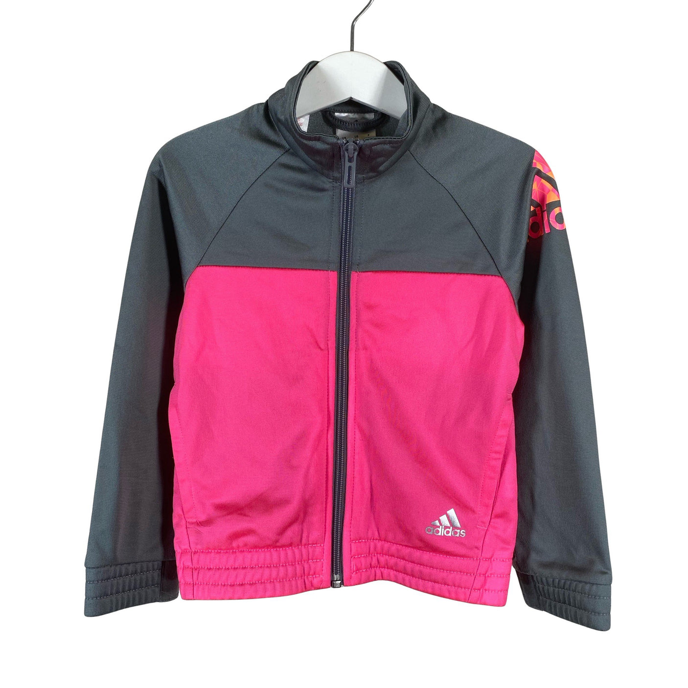 Unisex Adidas - Track jacket, size 104 - 110 - Gray (1)