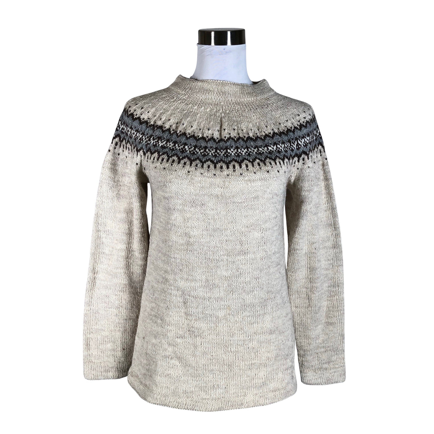 Unisex Handmade - Sweater, size 38 - Natural white (1)