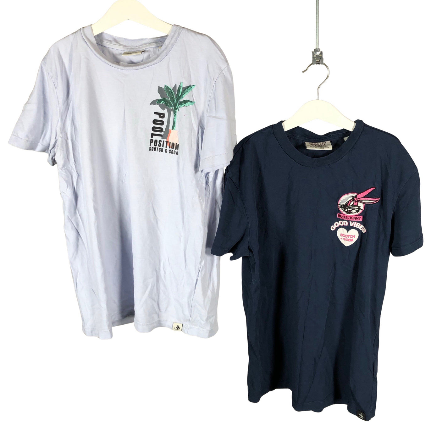 Unisex Scotch&Soda - T-shirt, size 158 - 164 - Light blue (1)