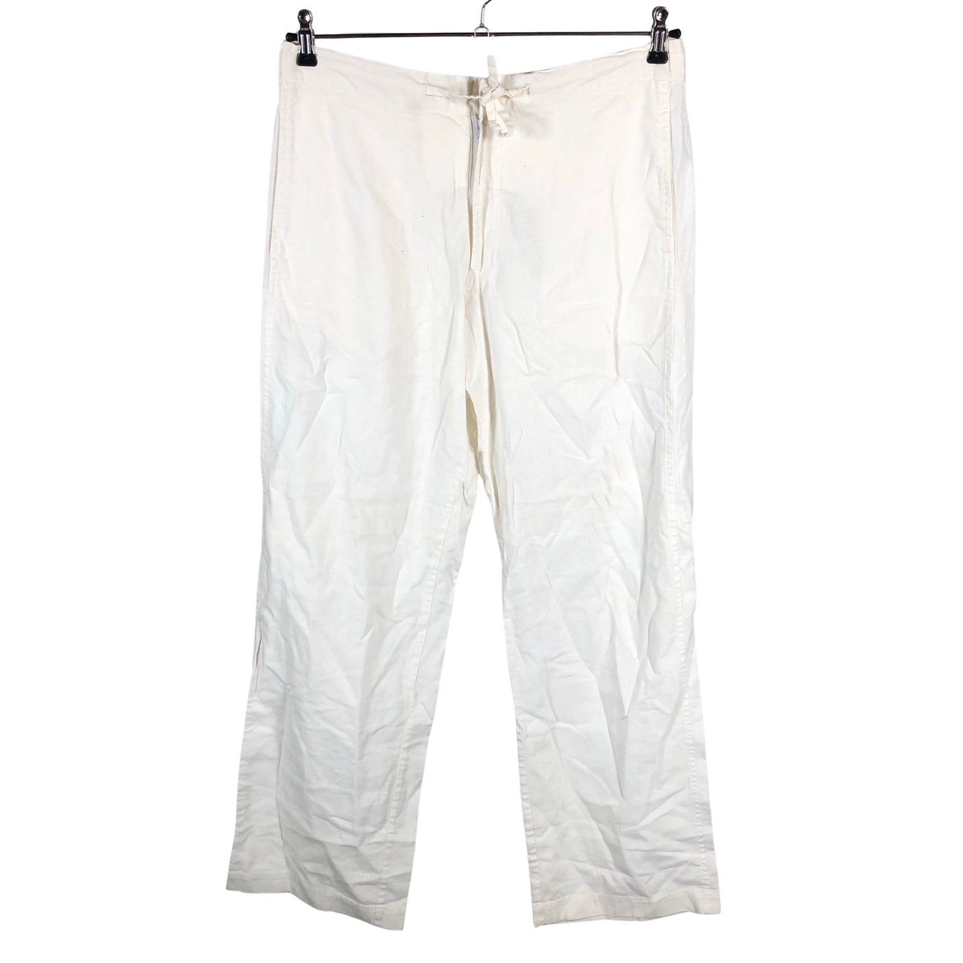 Unisex Solid - Slacks, size M - White (1)