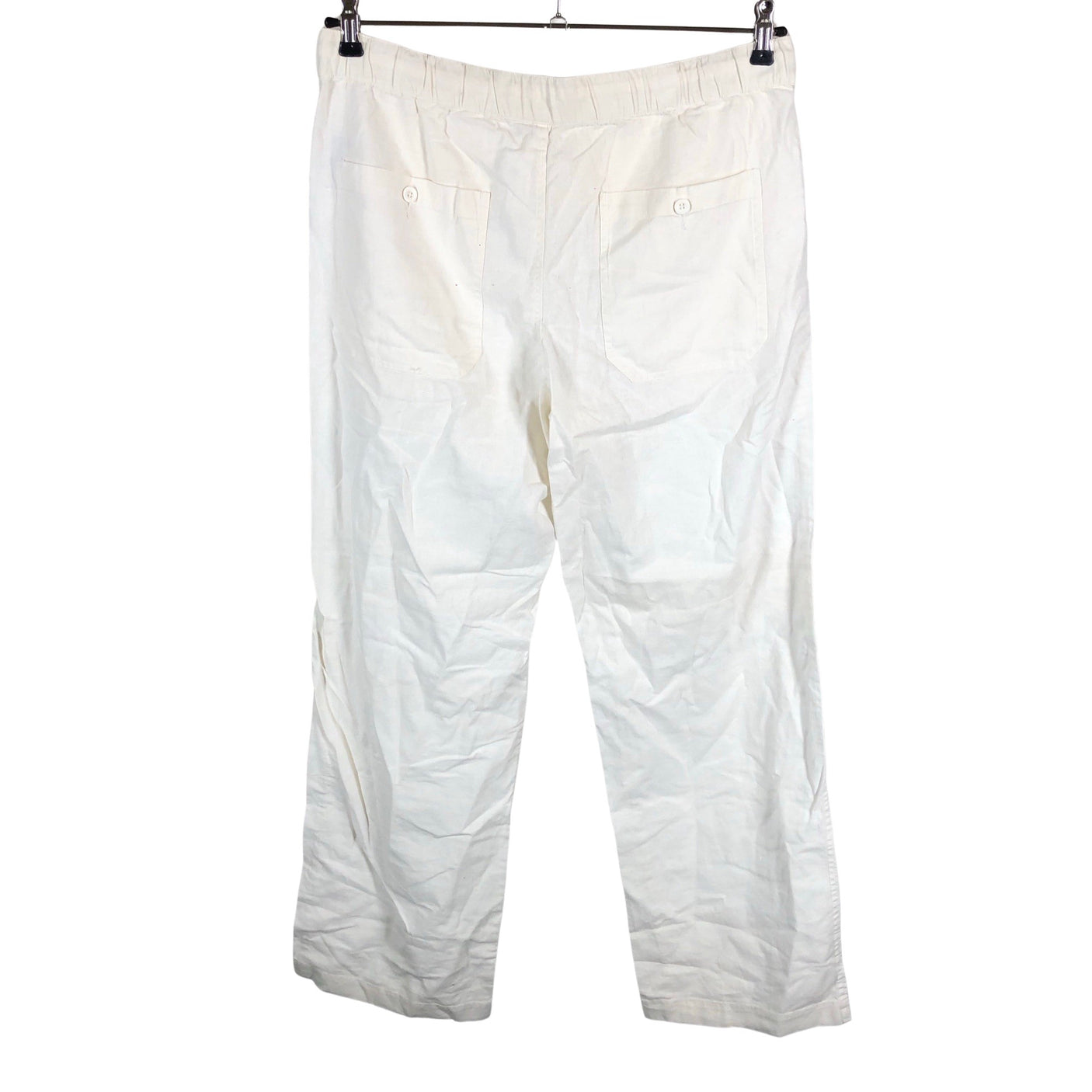 Unisex Solid - Slacks, size M - White (2)