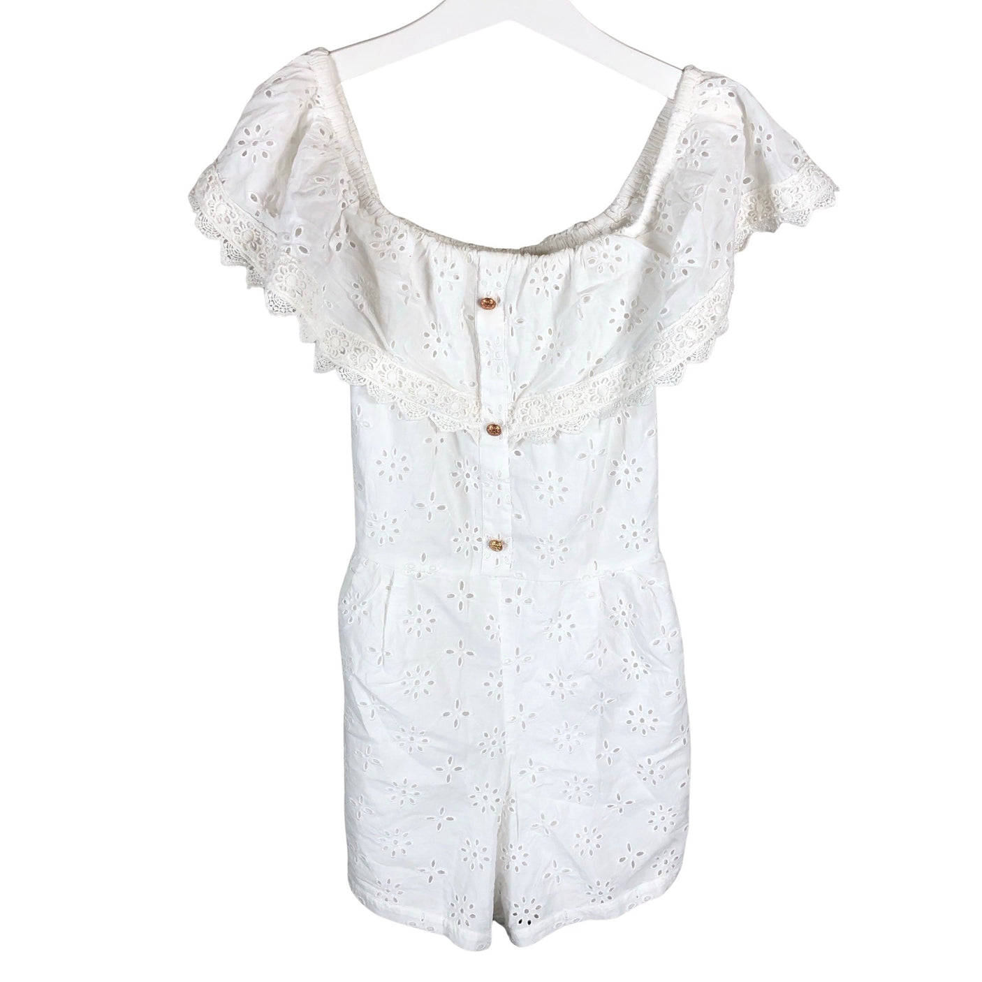 Unisex River Island - Short overalls, size 146 - 152 - White (1)