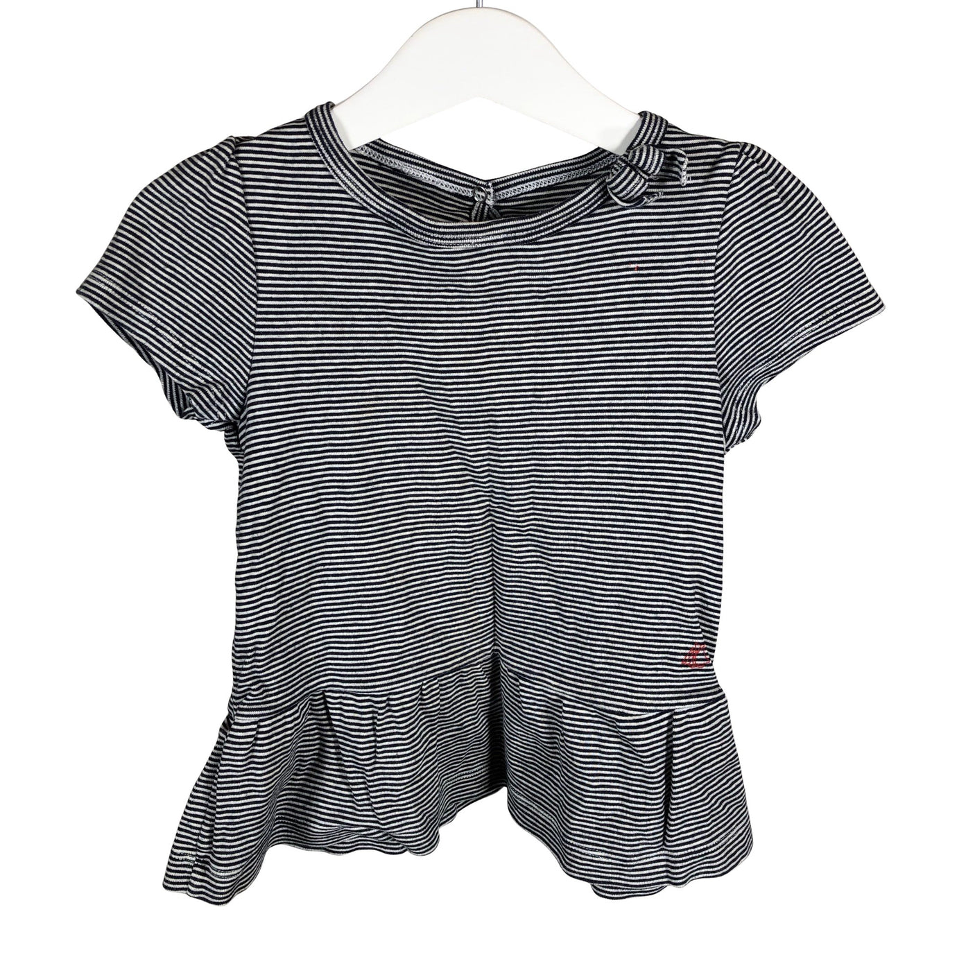 Unisex Petit Bateau - Tricot tunic, size 104 - 110 - Black (1)