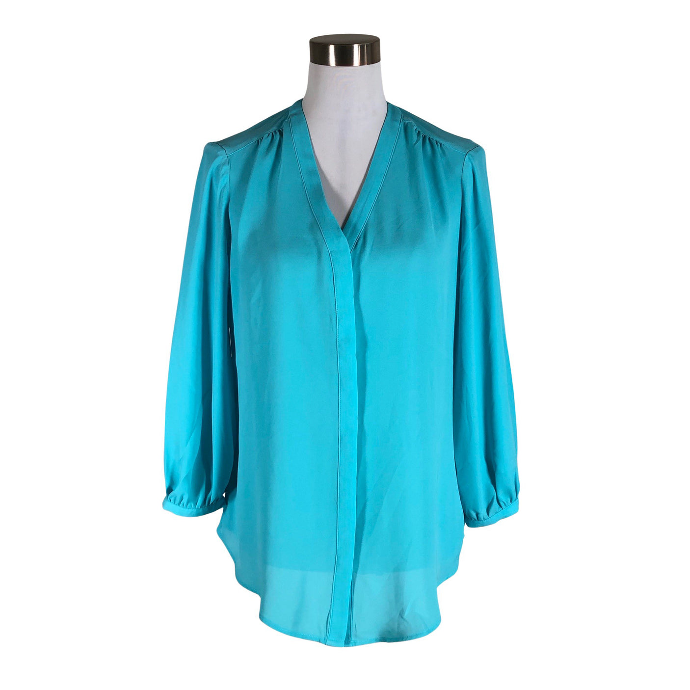 Unisex Lauren Ralph Lauren - Schiffon tunic, size 36 - Turquoise (1)