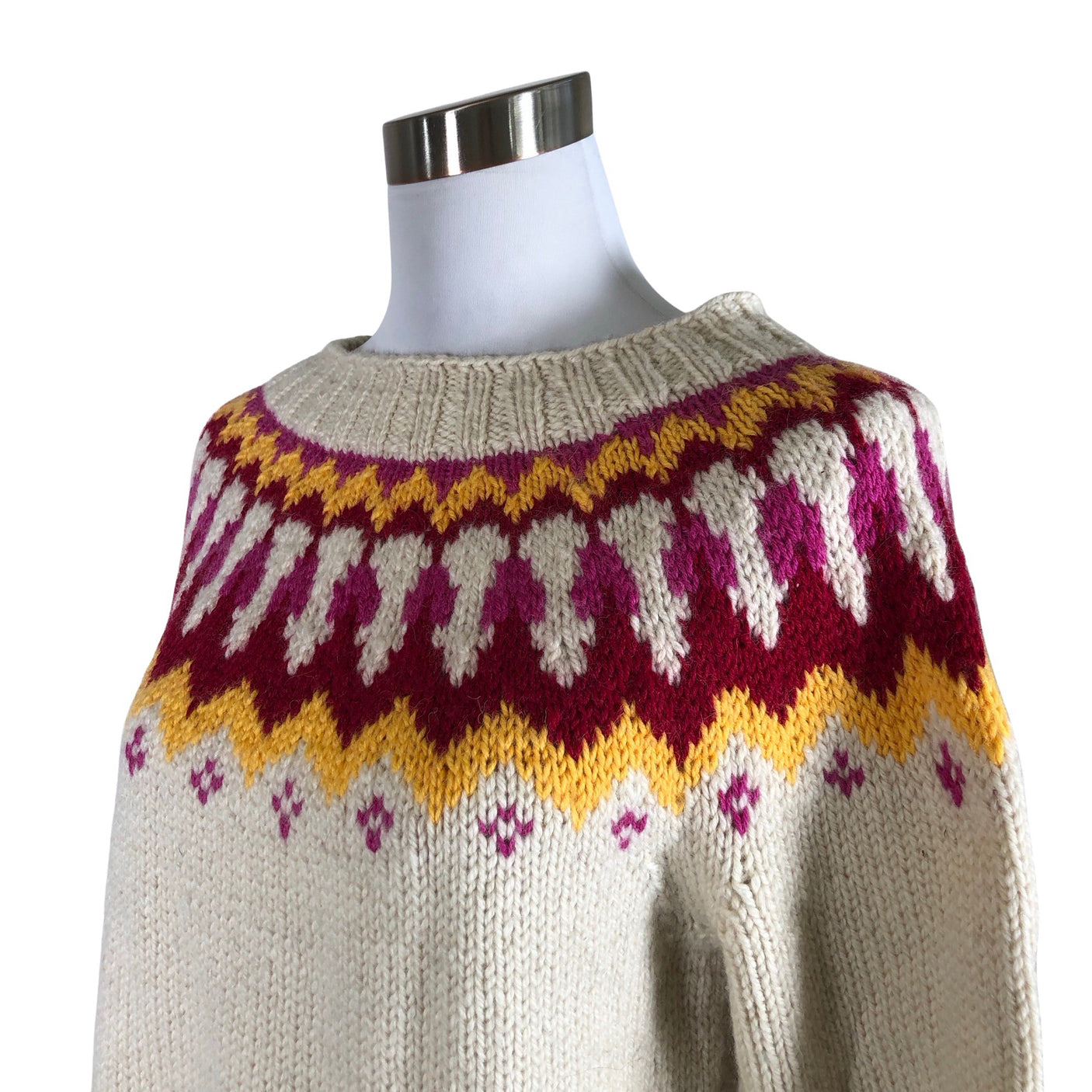Unisex Handmade - Sweater, size 38 - Natural white (3)