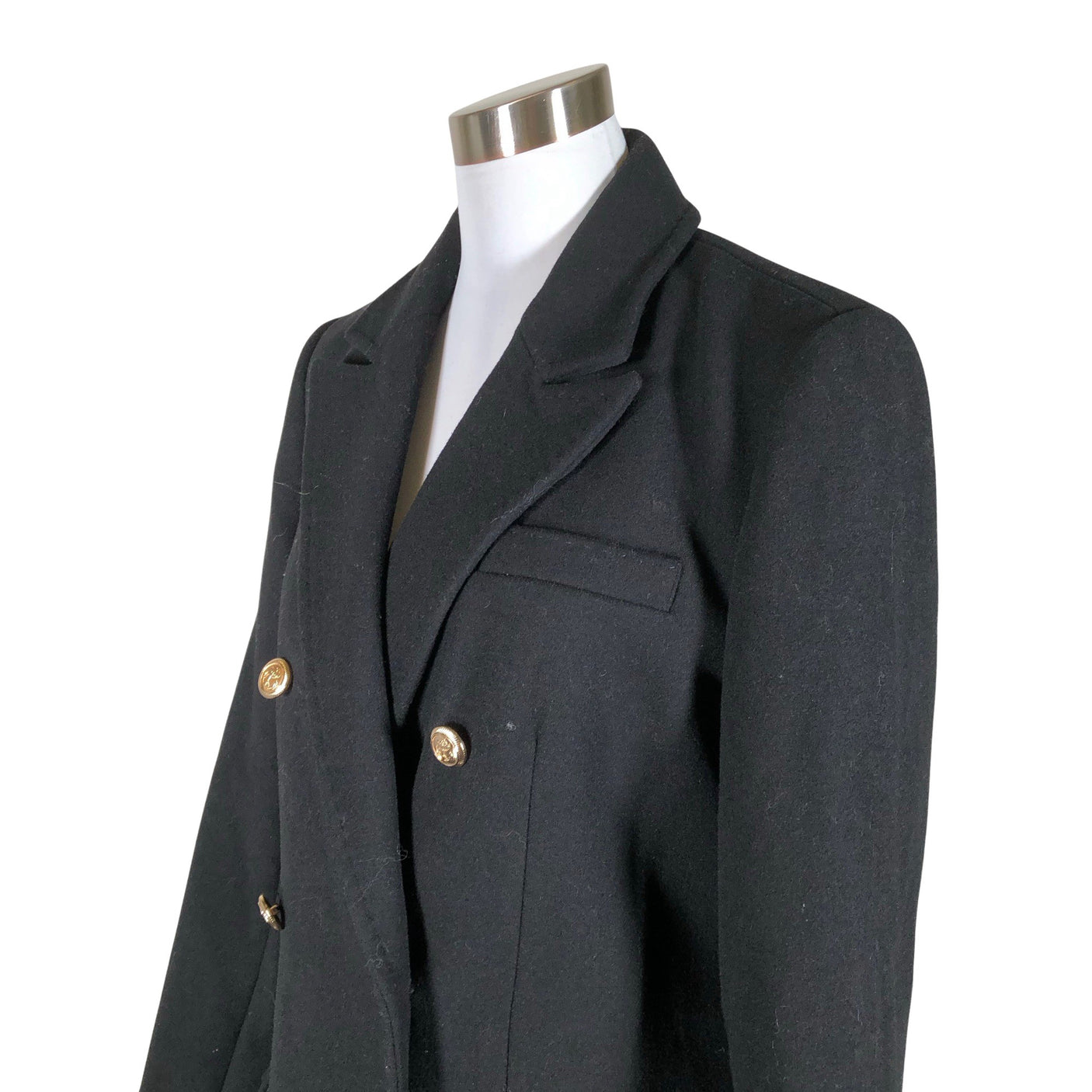 Unisex Rue de Femme - Wool coat, size 38 - Black (3)