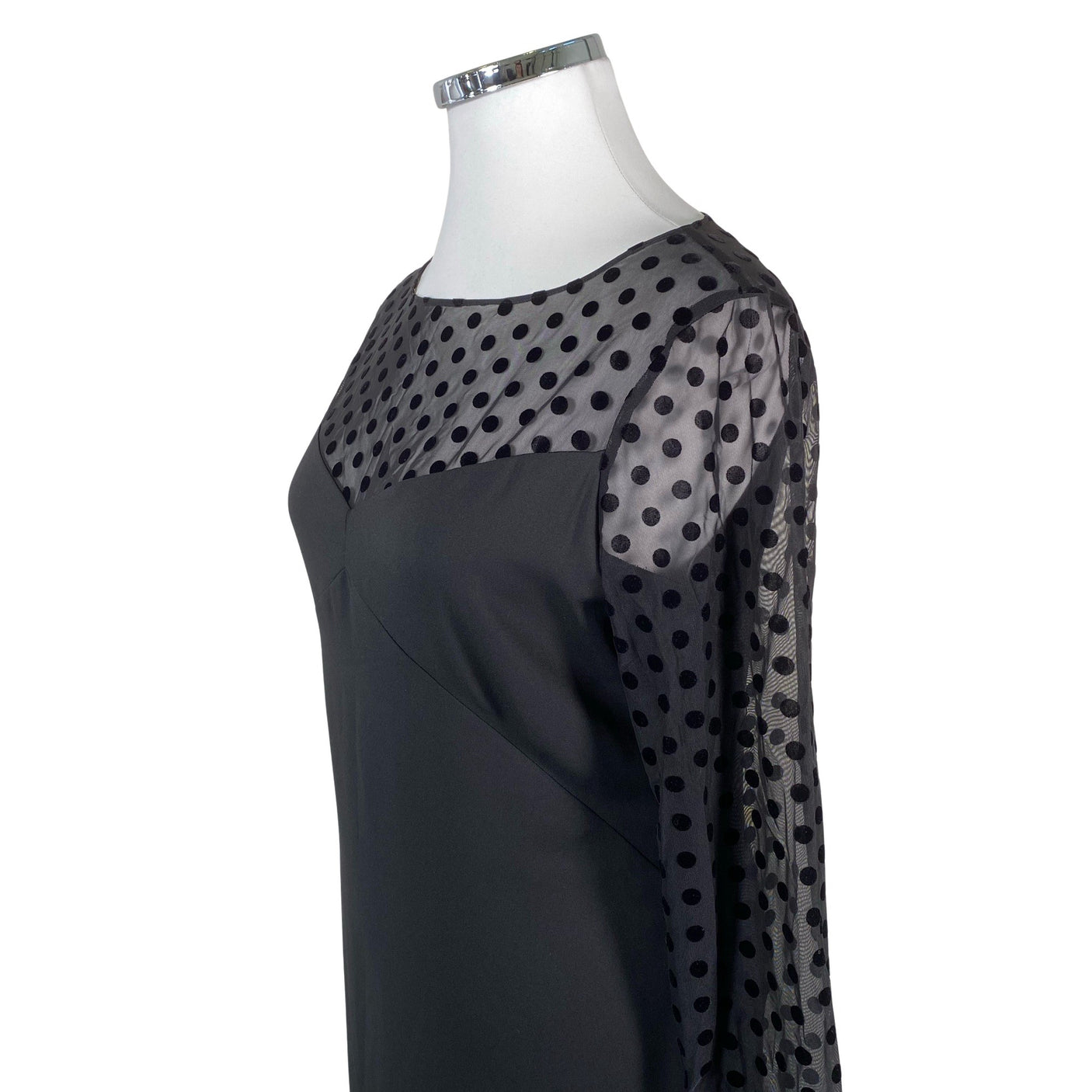 Unisex Armani Jeans - Schiffon dress, size 42 - Black (3)