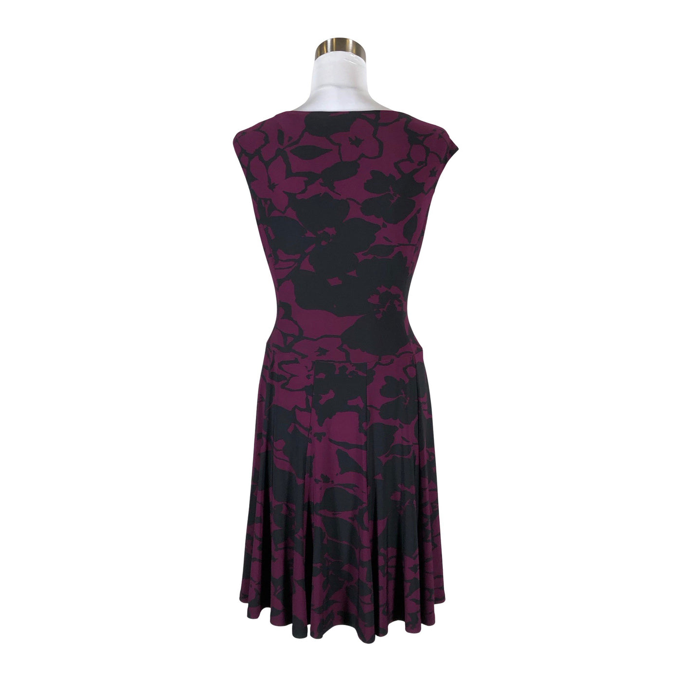 Unisex Lauren Ralph Lauren - Tricot dress, size 38 - Wine red (2)