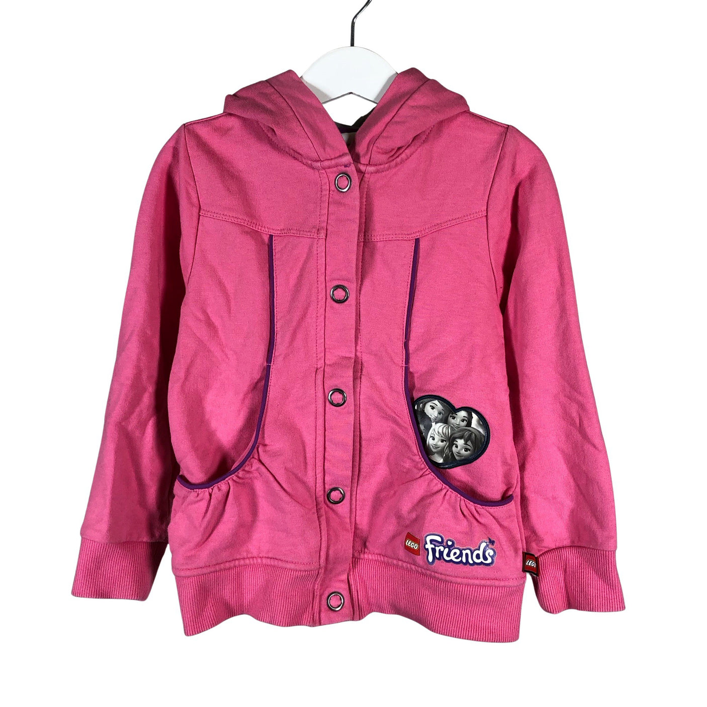 Unisex Lego - Hoodie, size 104 - 110 - Pink (1)