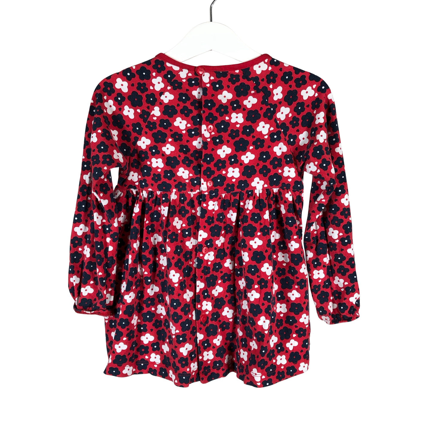 Unisex Polarn O. Pyret - Tricot tunic, size 92 - 98 - Red (2)