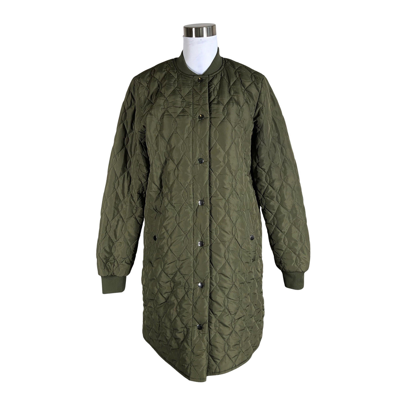 Unisex Kaffe - Quilted jacket, size 34 - Green (1)