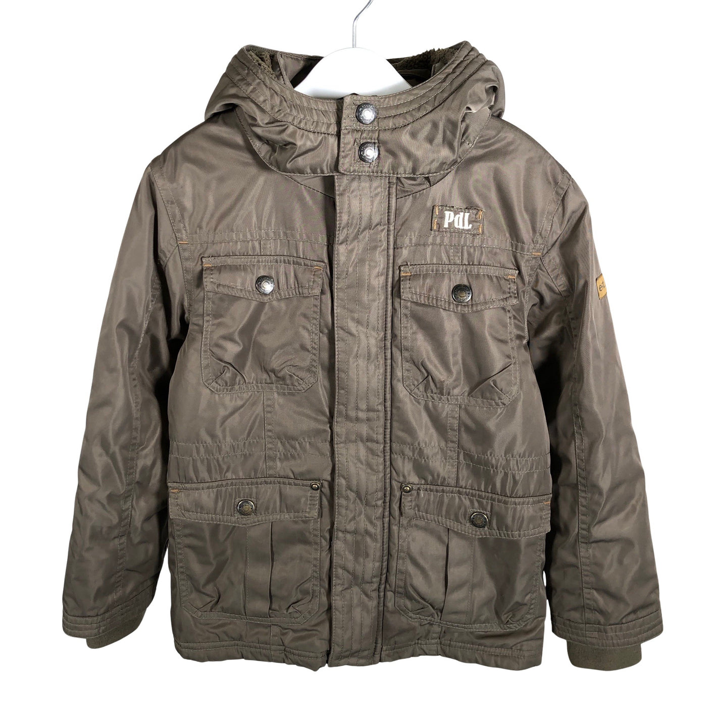 Unisex POMPdeLUX - Lightly padded jacket, size 122 - 128 - Green (1)