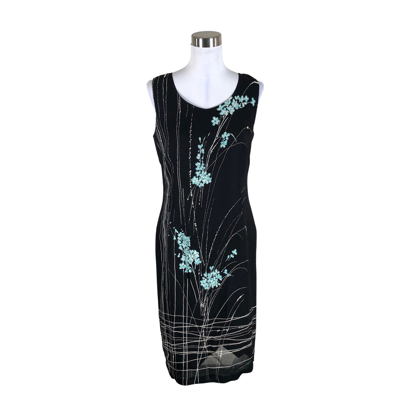 Unisex Shenina - Schiffon dress, size 36 - Black (1)