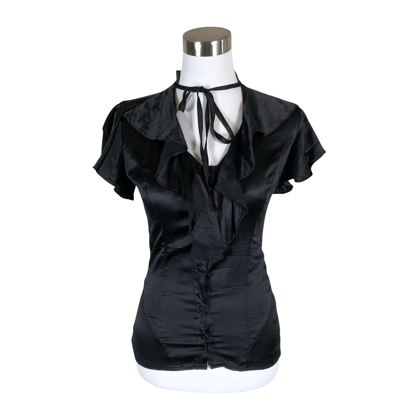 Unisex Guess - Short-sleeved blouse, size 34 - Black (1)