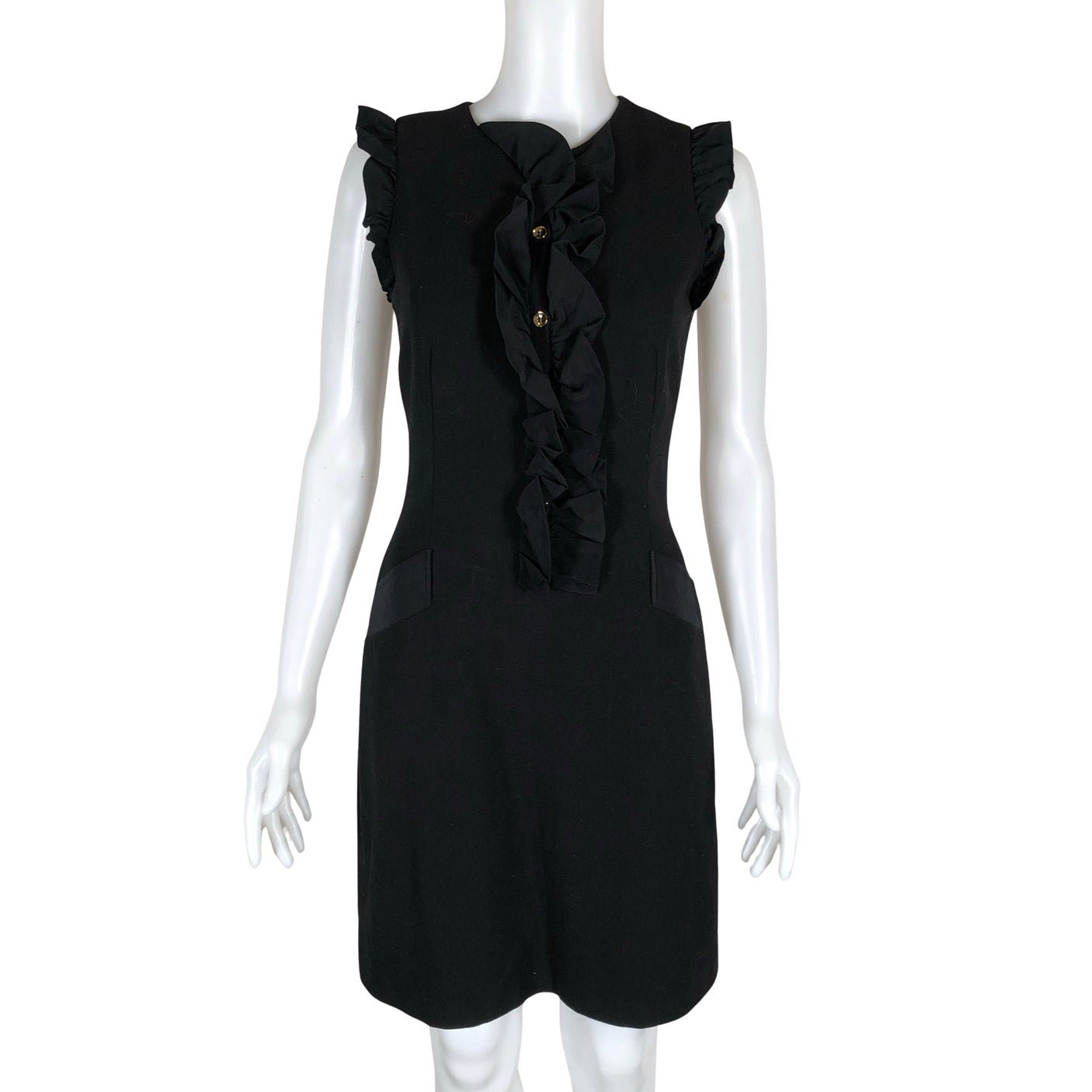 Unisex Ted Baker - Schiffon dress, size 36 - Black (1)