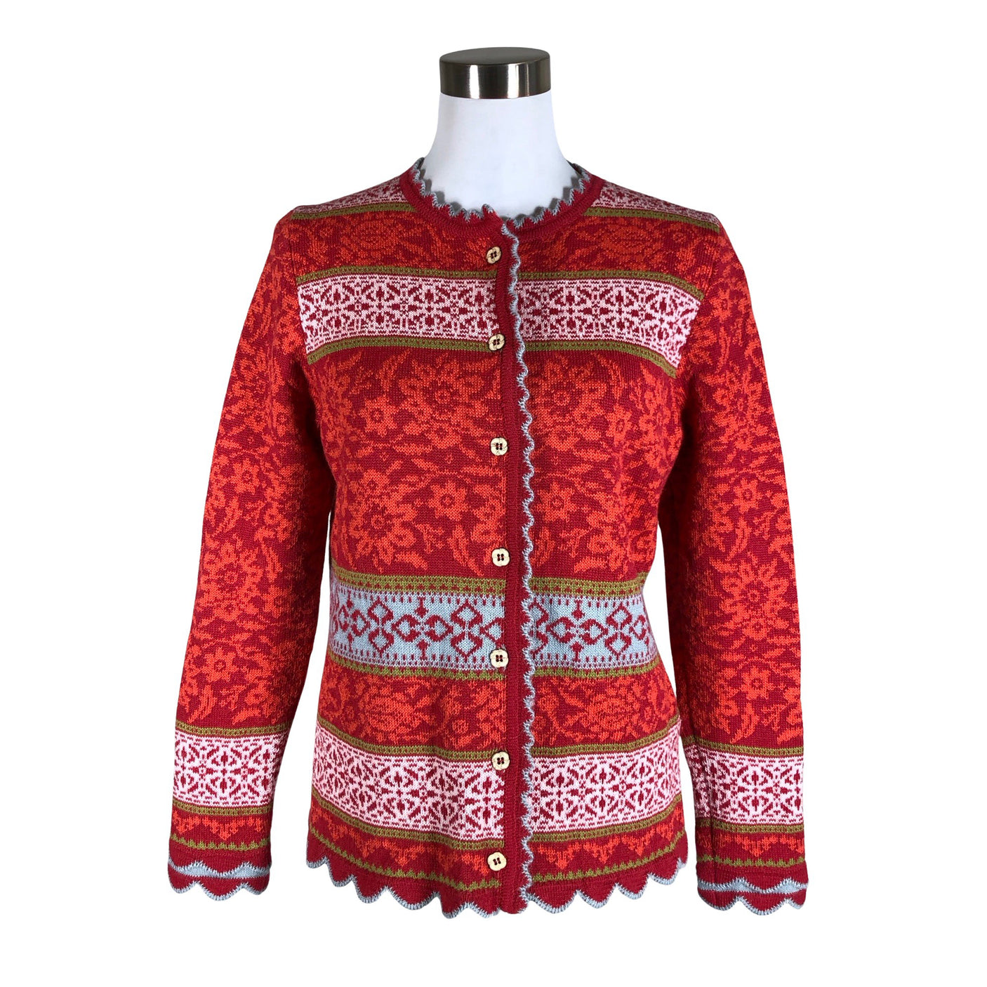 Unisex Oleana - Cardigan, size 38 - Red (1)