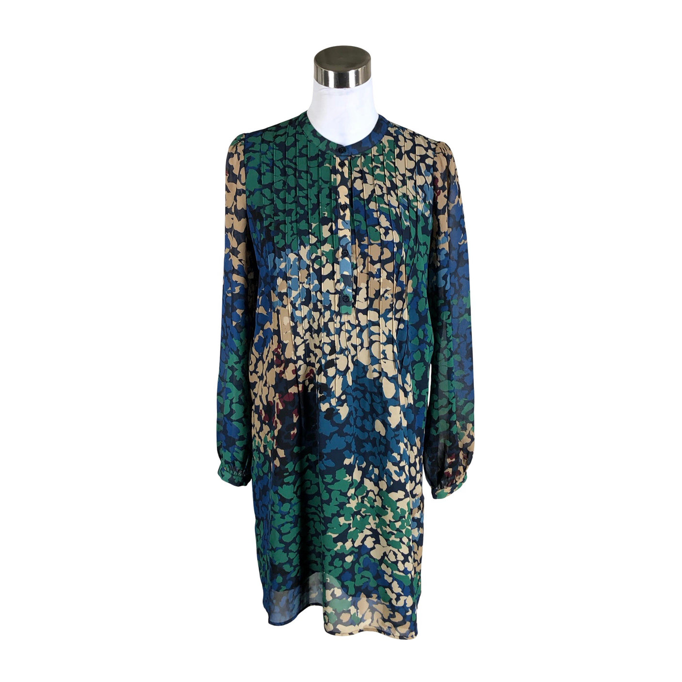 Unisex Esprit - Schiffon dress, size 38 - Blue (1)