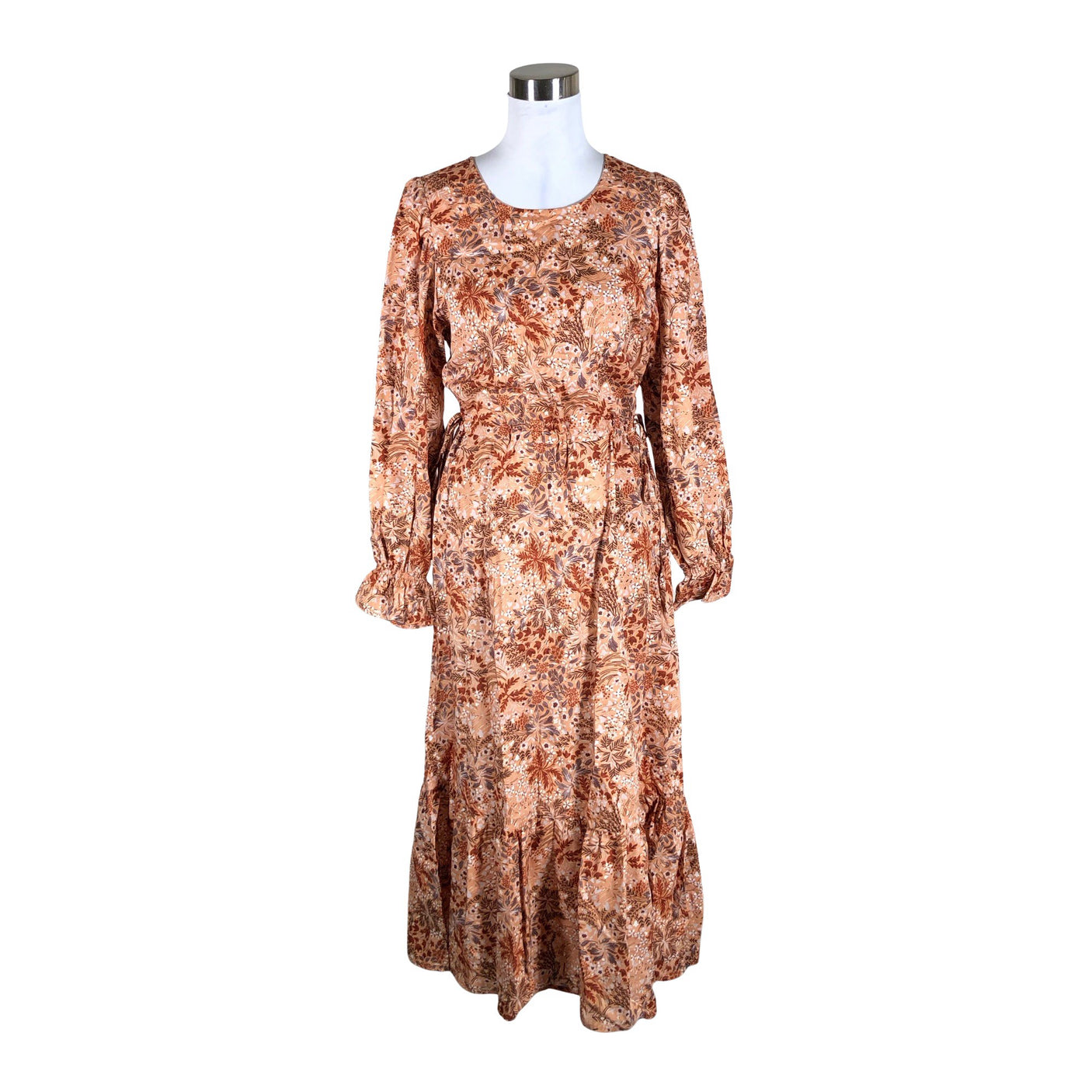 Unisex Nanso - Schiffon dress, size 38 - Brown (1)