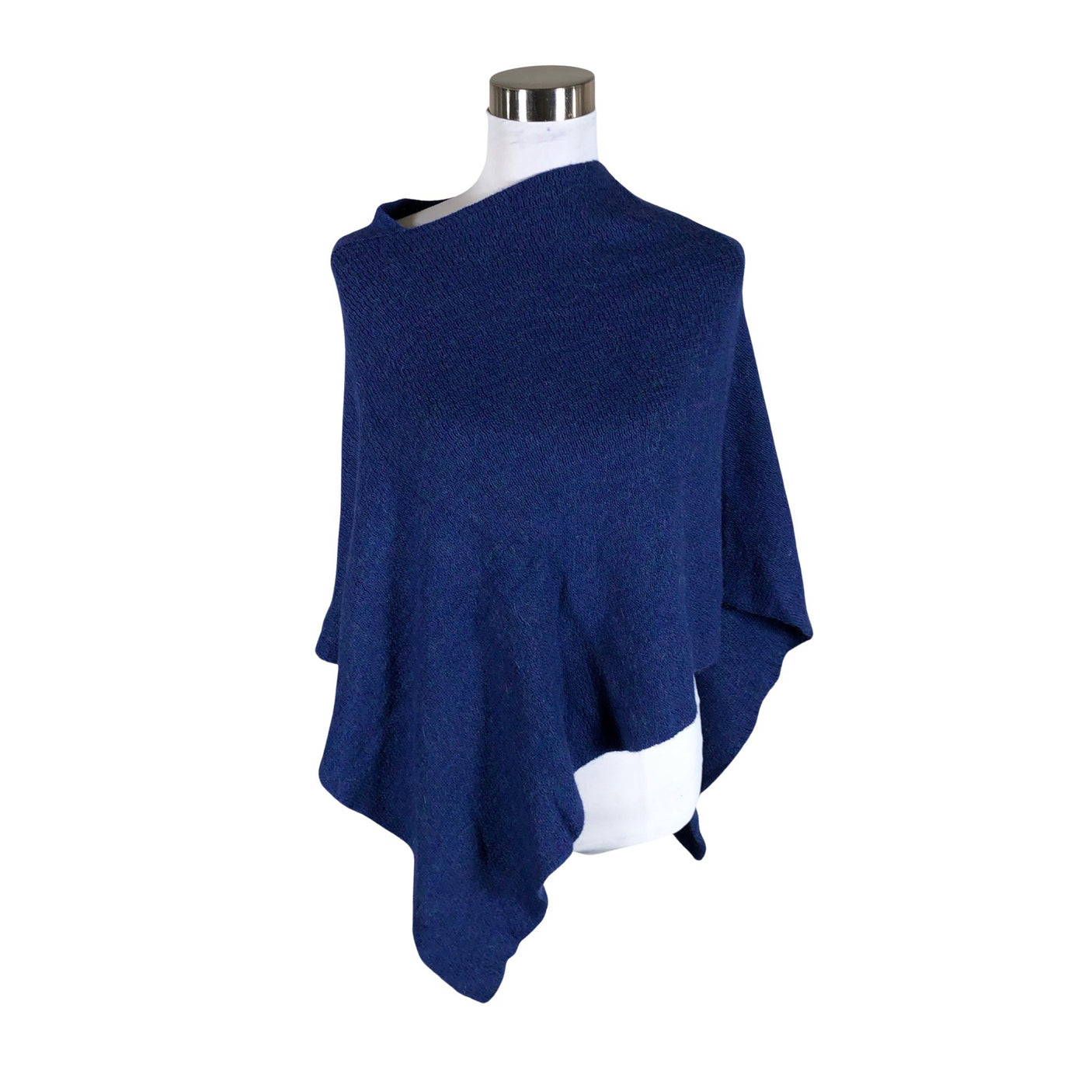 Unisex La Alpaca - Poncho, size 38 - Blue (1)