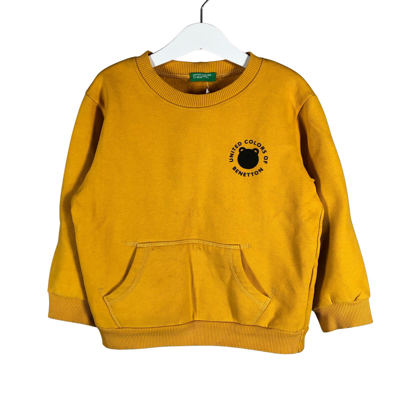 Unisex Benetton - Sweatshirt, size 104 - 110 - Yellow (1)