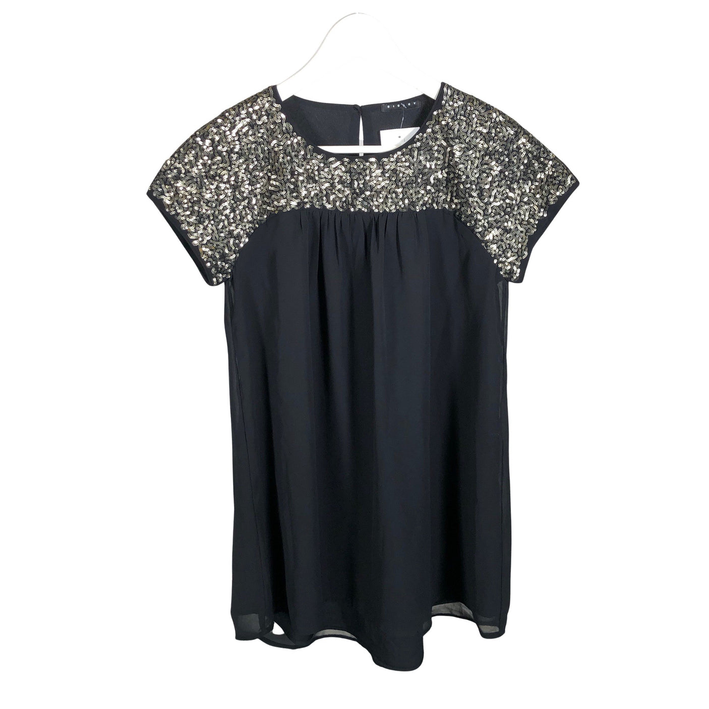 Unisex Sisley - Schiffon dress, size 158 - 164 - Black (1)