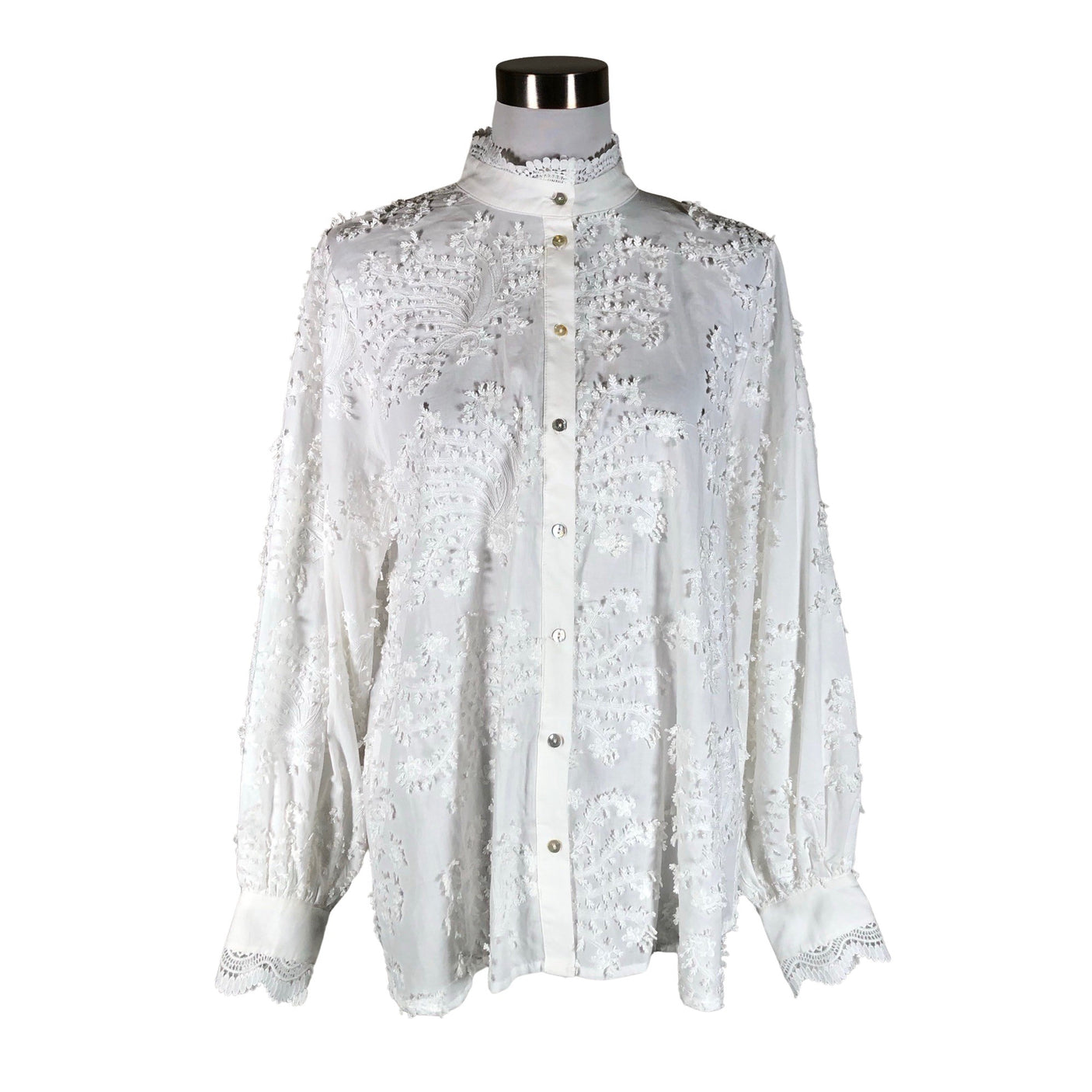 Unisex Bruuns Bazaar - Blouse, size 40 - White (1)